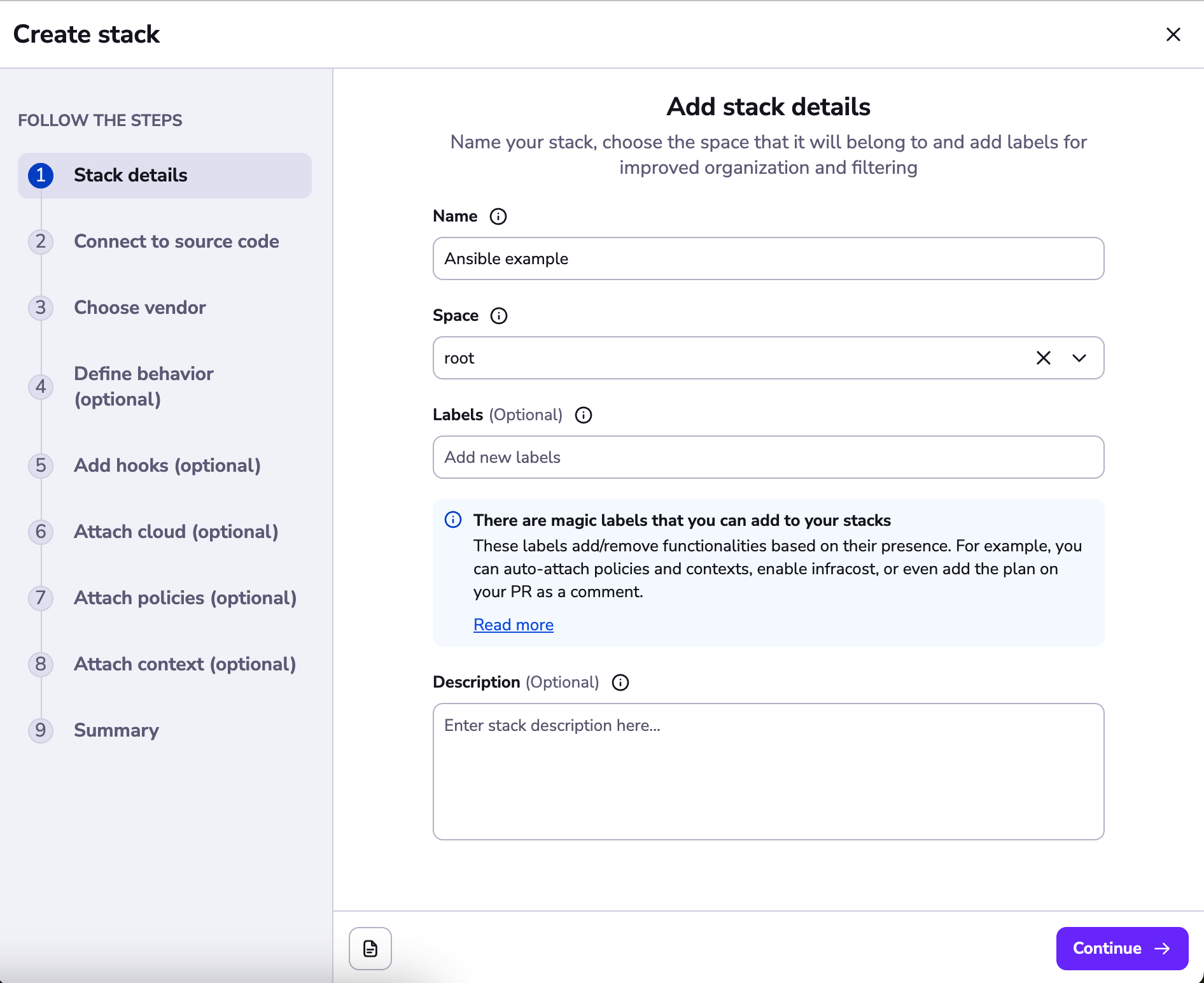 Configuring the VCS settings.